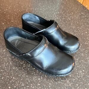 Dansko Professional Nurse Clog Work Shoes Black EUR 39 US 8.5-9 mule slide shoe